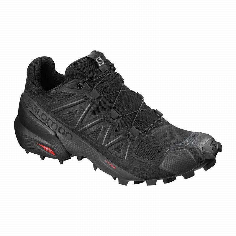 Salomon Singapore Womens Trail Running Shoes - SPEEDCROSS 5 Black | 35618-XGFK